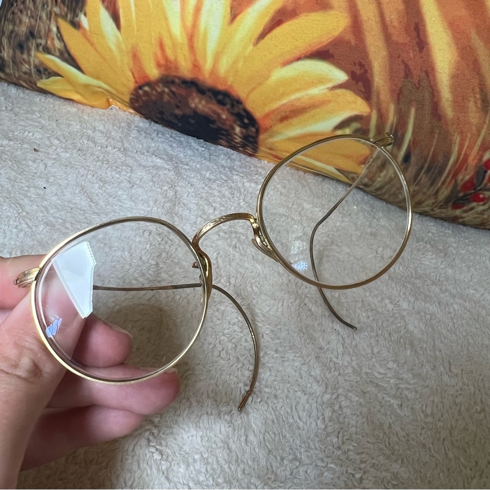 Antique Art Deco - Artcraft 1/10 12k Gold Filled Wire Rimmed Glasses